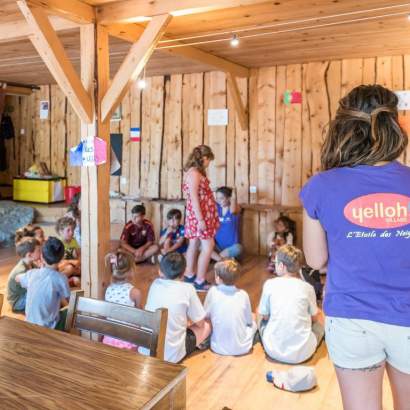 camping serre poncon lac familles toboggans attività per bambini alpes de haute provence